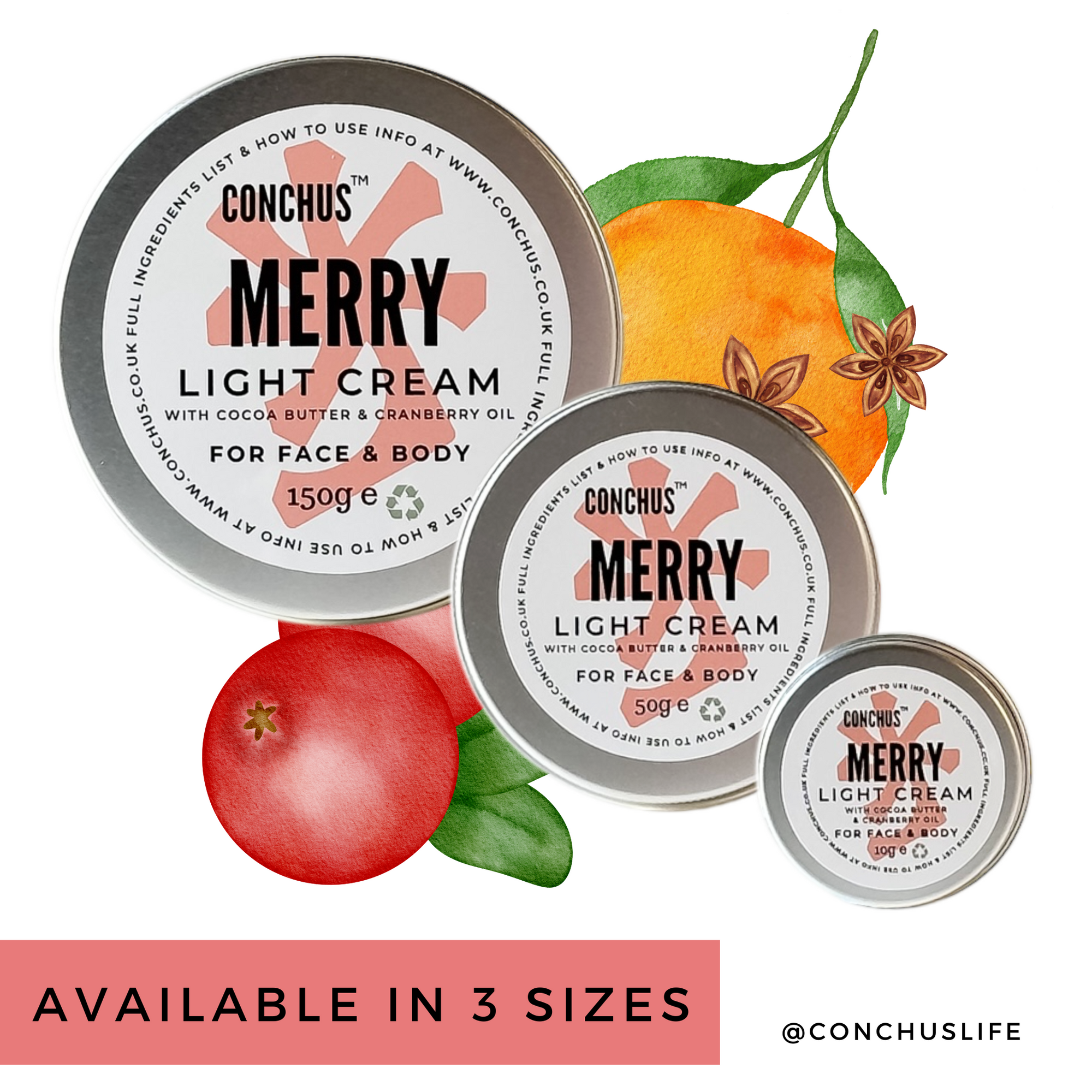 Merry Light Cream - Festive Face & Body Moisturising Cream