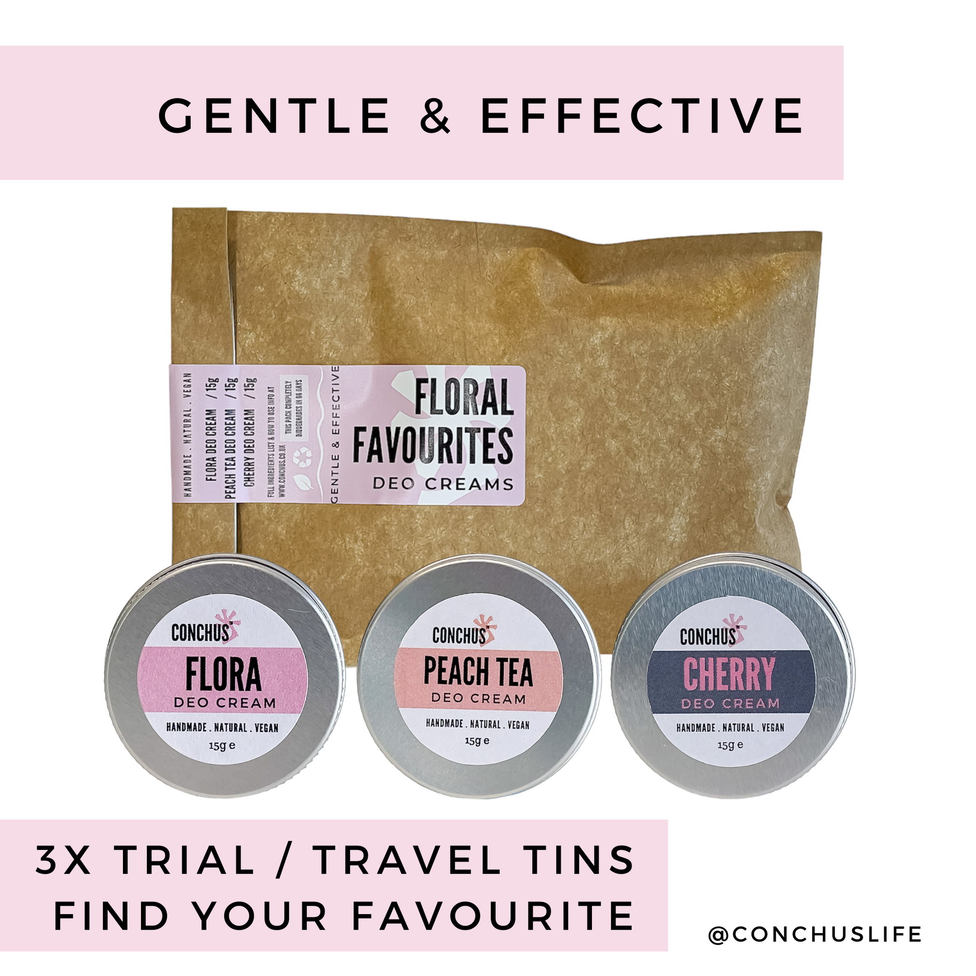 FLORAL FAVOURITES - Deo Cream Sample Pack