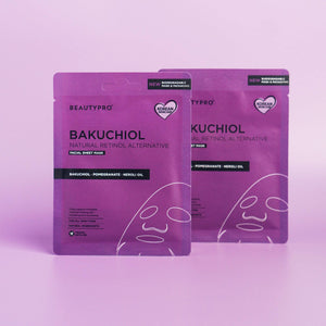 BAKUCHIOL Natural Retinol Facial Sheet Mask - 100% Biodegradable