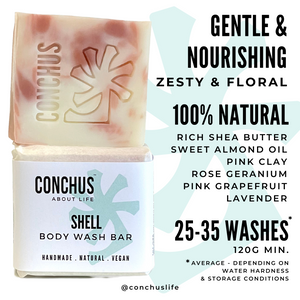 Shell Body Wash Bar