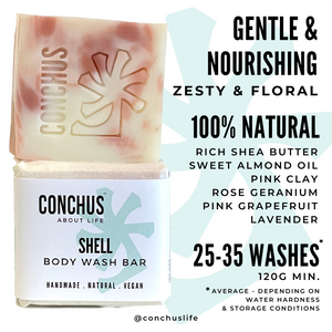 Shell Body Wash Bar - NO LABEL