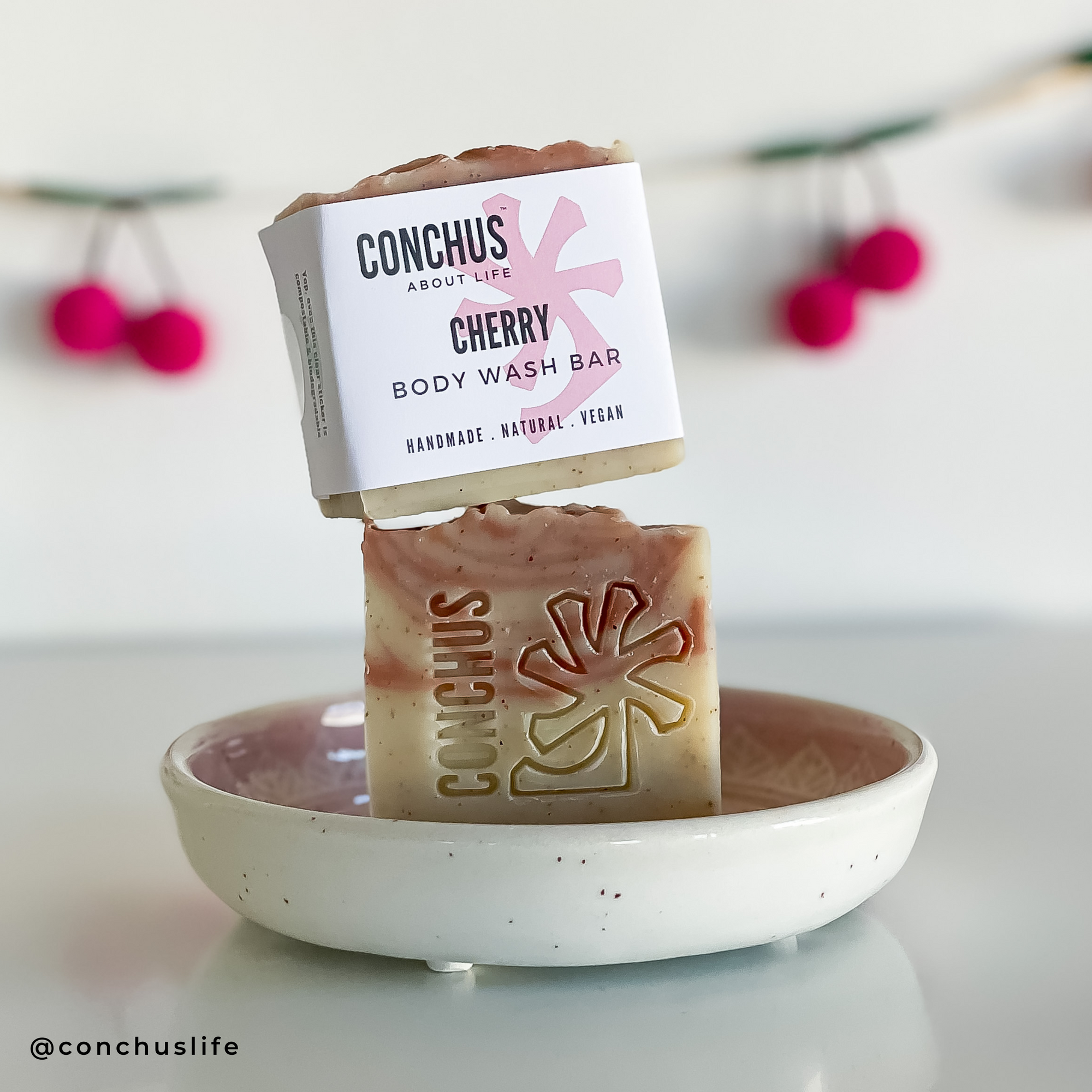 Cherry Exfoliating Body Wash Bar